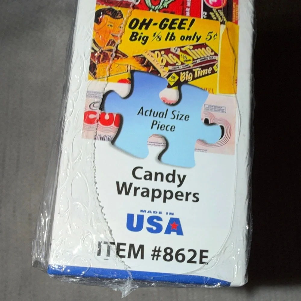 White Mountain Candy Wrappers Puzzle - Colorful Fun